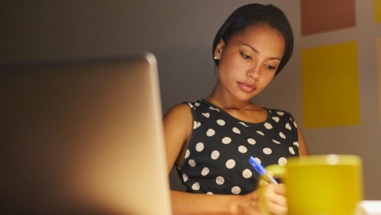 woman working