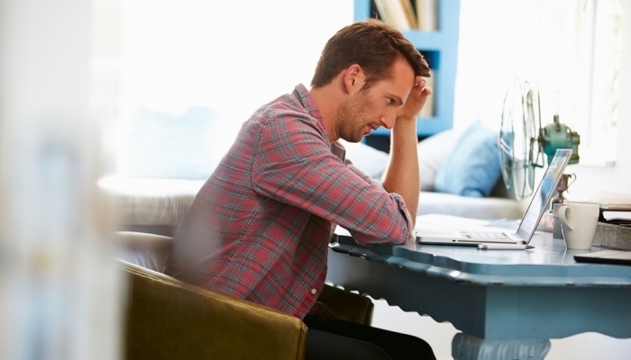 man using computer