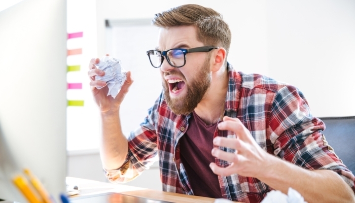 frustrated man