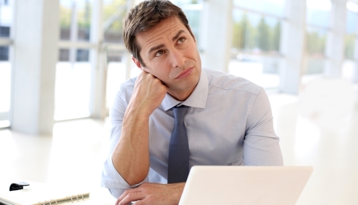 Businessman thinking