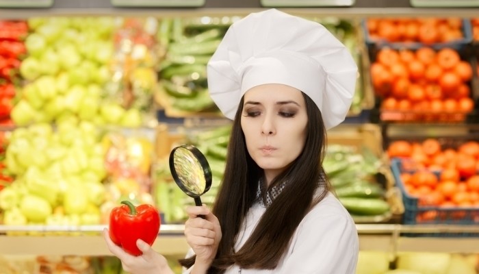 woman with magnifying glass