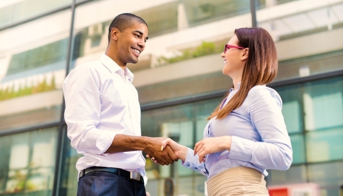 people shaking hands