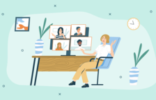 Hiring Remote Employees for a Virtual Team concept