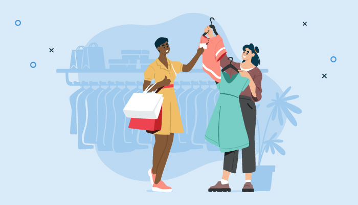 Conceptual Caption Personal Shopper Business Approach Looking Person Who  Freely Stock Illustration by ©nialowwa #619645296