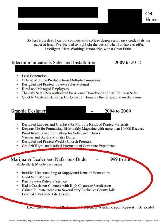 funny resumes