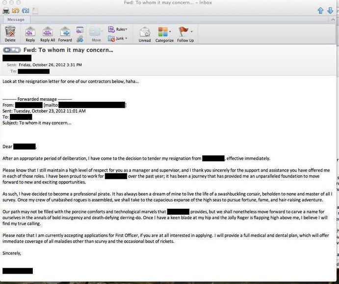 angry resignation letter