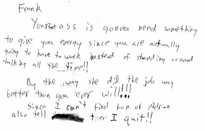 angry resignation letter