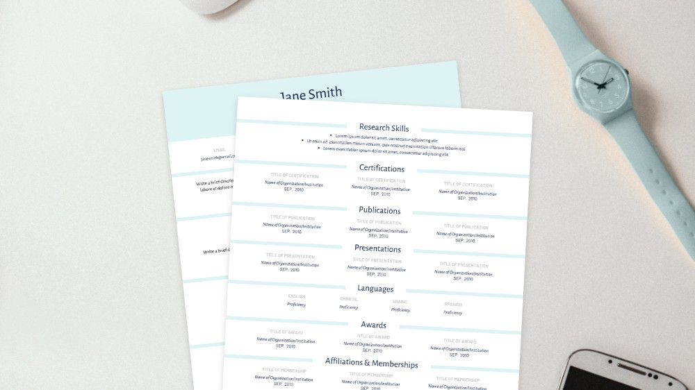 Smart Cv Template from www.careeraddict.com